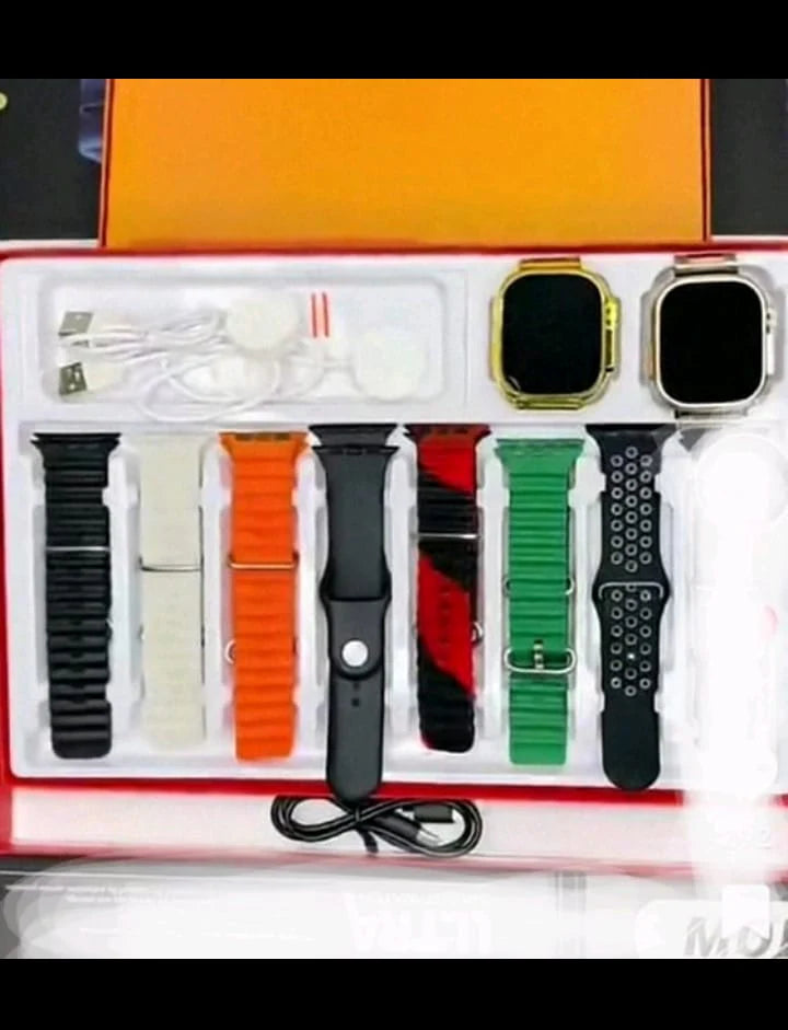 smart watch ultra 10 in 1 with 11 strap